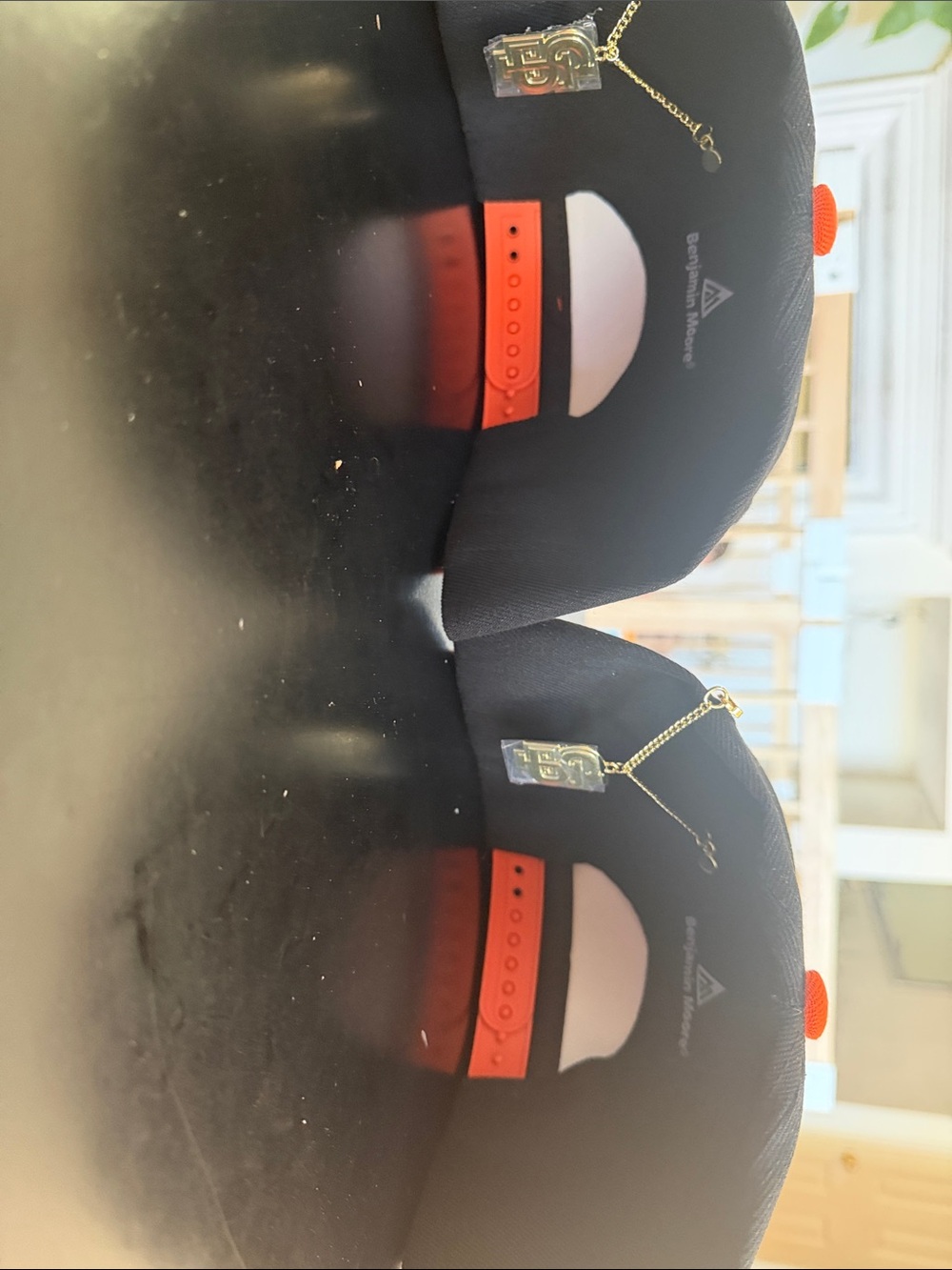 (2) Giants adult Snapback Cap - Black and Orange - Picture 3 of 4